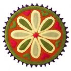 0011244219707 Homeware Festiva Round Bath Rug