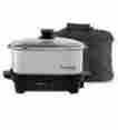 072244849158 84915 West Bend New Focus Versatility Slow Cooker 5 Qt W Tote Lid