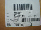 2212762 2188151 Whirlpool New Oem Nameplate