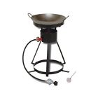 24wc King Kooker Bolt Together Outdoor Cooker With Steel Wok And
