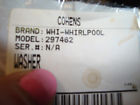 297462 Whirlpool New Oem Washer