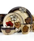 5088128 Pfaltzgraff Painted Poppies Dinnerware Set 025398079216