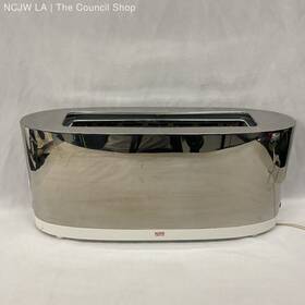 Sg68 Alessi Chrome Silver Tone 2 Slices Toaster