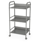 Atl-38436005 Atlantic New Tier Shelving Cart Gray 031742360053