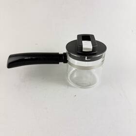 46920 Delonghi Espresso Maker Ec5 Original Glass Carafe With Lid Black Handle