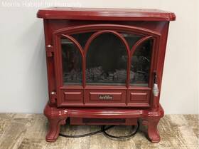 Dfs55013 Duraflame Red Vintage Electric Fireplace With Remote Control - Model