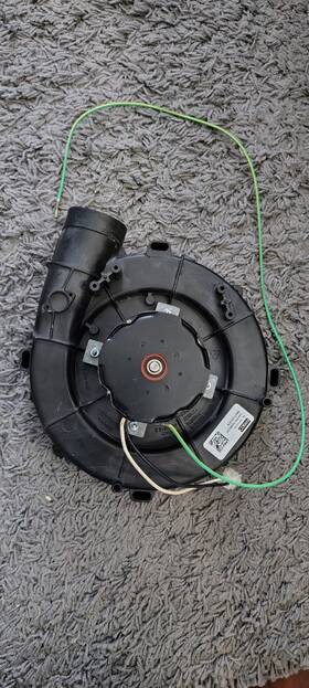 702112355e Fasco Furnace Draft Inducer Motor Assembly / 102802-01 Fan Broken
