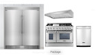 Fpru19f8rf-fpfu19f8rf-hrd4803u-hrh4806u-hdw2401ss Thor Professional Piece Kitchen Appliances Package Steel