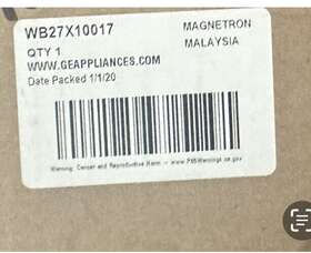 Wb27x10017 Ge Genuine Oem Magnetron