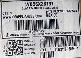 Wb56x28191 Ge Genuine Oem Range Glass And Touch Board Assembly