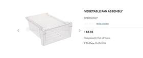 Wr71x25327 Ge Oem Refrigerator Vegetable Pan Assembly Part #