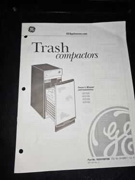 Zcgs150rss-00 Ge Zcgs150ss-00 Trash Compactor Model Stainless Steel