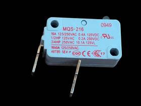 Msq-216 General Electric Toneluck Dishwasher Microswitch 2 Terminal Gray
