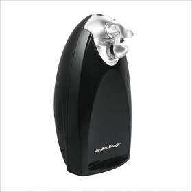 C76380 Hamilton Beach Can Opener Knife Sharpener Heavyweight Tall Black/chrome