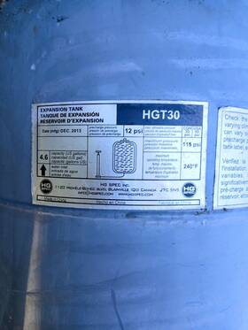 Htg30 Hg Spec Expansion Tank