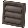 Hs6b Deflecto Canada Pipe Hole Brown Louvered Plastic Vent Hood Wide