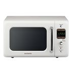 Kor-7lrew Daewoo Retro Countertop Microwave Oven Ft Cream White 084157079775