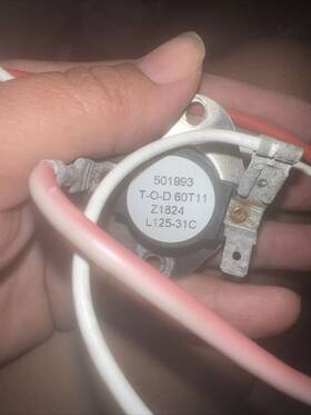 6931el3001f Lg Oem Dryer Thermostat