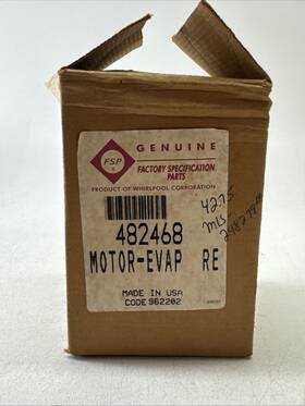 482468 My Store Genuine Oem Whirlpool Motor-evap