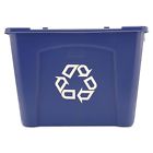 Rcp571473be Rubbermaid Commercial Stacking Recycle Bin Rectangular Polyethylene 842024256915