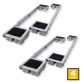 Shepherd 039003420119 18-1/4 Inch - 28 Aluminum Steel Appliance Rollers Straight Wheels 4-pack