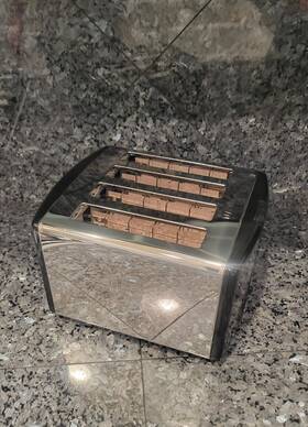 D1050b Toastmaster Vintage Model 4 Slice Toaster Made In The Usa Untested