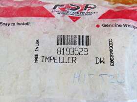 8193529 Whirlpool Genuine Oem Dishwasher Impeller Kit