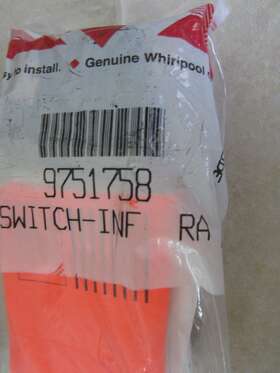 9751758 Whirlpool Genuine Oem Infinite Switch