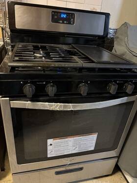 Wfe525s0js Whirlpool 5 Burners Freestanding Gas Range Stainless Steel