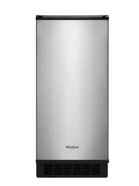123071 Whirlpool Wui75x15hz 15 Inch Stainless Steel Under Counter Ice Maker Nob #123071