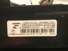 W11526960 Whirlpool Wzc5216lw Inverter 120vac 1ph To 230vac 3ph Forchestfreezerwzc5216lw