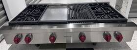 Srt484cg Wolf 48 Range Top 4 Burner With Infrared Charbroiler And Griddle