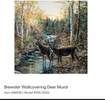 Brewster Wild Deer Wall Mural (72024)6FT. X Pre-pasted. Fixed Price $25.00.