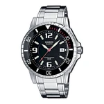 Mens Wristwatch Casio MTD-1053D-1AVES Stainless Steel Black Classic Sub 200MT. Fixed Price $99.68.