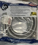 Washing Machine Hoses 6FT Stainless Certified Appliance WM72SSL2PK. Fixed Price $26.99.
