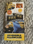 Despicable Me 3 Minions Boys Girls Microfiber Reversible Standard Pillowcase Nip. Fixed Price $11.50.