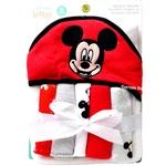 Disney Mickey Mouse Hooded Baby Infant Towel And Washcloth Bath 6 Pc Set New. Fixed Price $10.40.