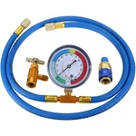 New Refrigeration R134A Charging Hose With Refrigerant Pressure Gauge Kit. Fixed Price $28.28.