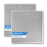 2 Pcs 14X13.7X0.35 Inch S97017415 Range Hood Filter Layer Aluminum Grease. Fixed Price $54.12.
