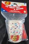 Jelly Belly Ice Treat Paper Cups & Spoons Snow Cones Cream Desserts Lot X10. Fixed Price $9.99.