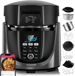 Nuwave Duet Air Fryer, Electric Pressure Cooker & Grill Combo, 540 In 1 Multicoo. Fixed Price $172.99.