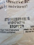 Brand New Whirlpool Garbage Disposal Stopper W10171477A. Fixed Price $39.95.