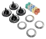 Camco 00883 Universal Electric Range Top Burner Stove Knobs W/ Adapter, Black. Fixed Price $21.49.