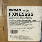 Broan Nutone FXNE59SS (brand New) Flue Extension For 9-10FT Ceilings EW56 Series. Fixed Price $99.95.