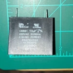 Ge JVM7195DK6WW Microwave Run Capacitor 10UF CBB61 220VAC Oem Tested. Fixed Price $24.95.