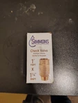 Simmons 617-SB 1" X 1/4" Brass Submersible Check Valve Lead Free. Fixed Price $25.00.