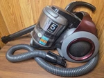 Samsung Motion Sync Canister Vacuum SC12F70PJ Black And Red With Hose No Head. Fixed Price $124.99.