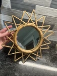 Urban Outfitters Magical Thinking Rattan 12 Round Woven Wall Mirror Sun. Fixed Price $17.00.