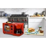 Elite EBK-200R 3-IN-1 Mini Breakfast Shoppe, Coffee, Toaster Oven, Griddle. Fixed Price $29.99.