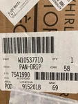 W10537710 New In Box Whirlpool Oem Part Drip Pan. Fixed Price $29.44.